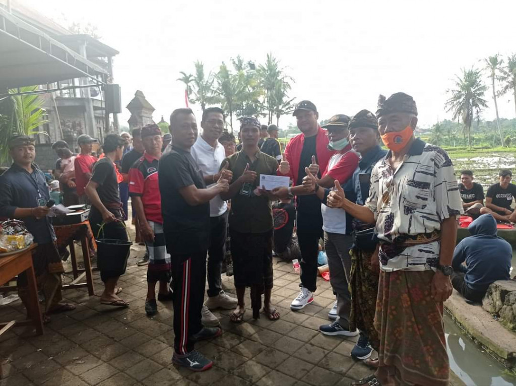 Minggu, 11 September 2022 Perbekel Jagapati membuka lomba mancing air deras yang diselenggarakan Sekaa Teruna Tria Sundhari, Banjar Kemulan, Desa Jagapati.